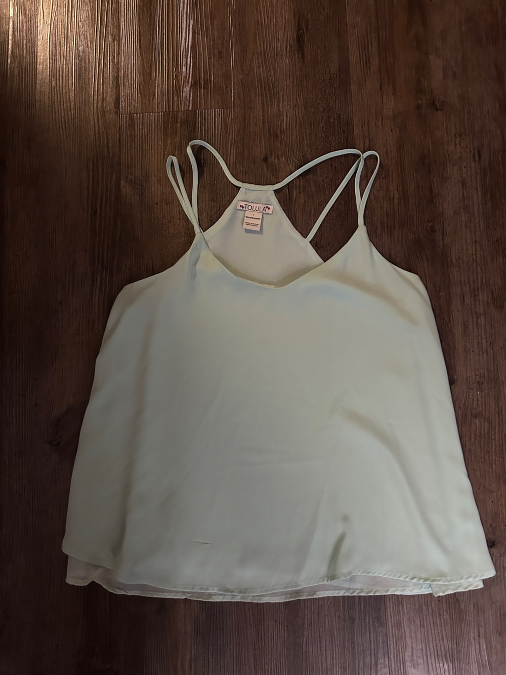 Mint Green Double-Strap Tank top